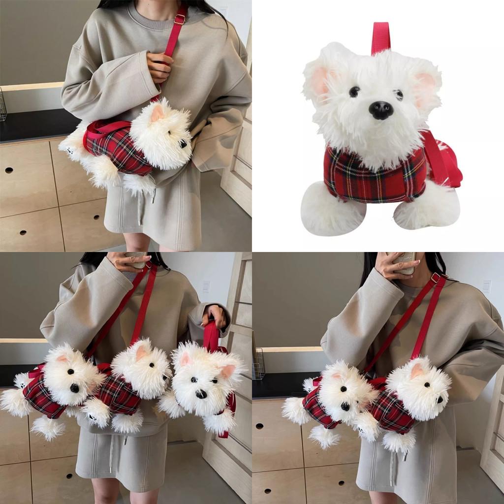 Plush West Toy Highland White Terrier Streak Bag Dog Crossbody Bag Girl Gift