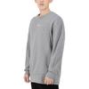 adidas M Internal Crew Fleece Lined Crew Neck Long Sleeved Pullover Sweatshirt Men's Gray HB6560