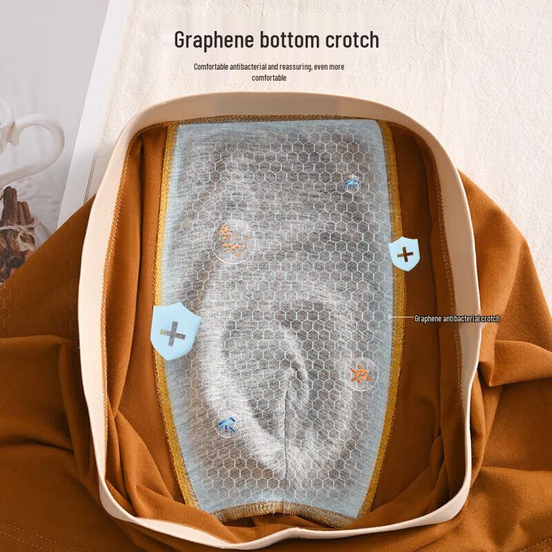 Yimian Men's Cotton Antibacterial Boxer Briefs 4-Pack