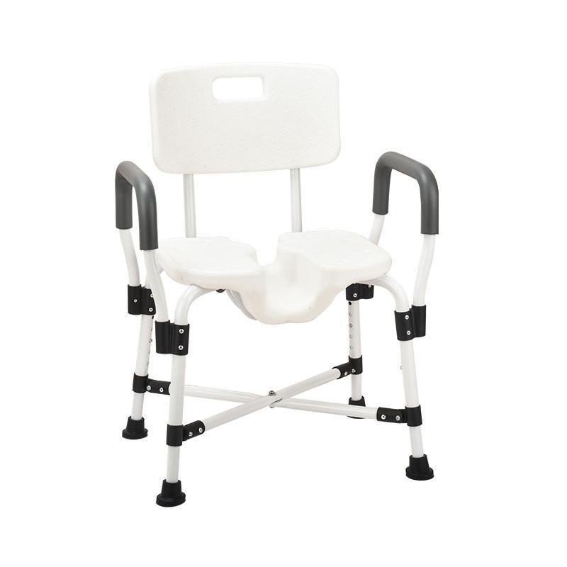 150KG Load Bearing Elderly Shower Seat Portable Nursing Shower Chair Bathroom Armrest Anti Slip Shower Auxiliary Chair