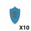 Middle Ages Empire Flag Pole Building Blocks Military Castle Lion Teutonic Knight Soldier Figures Roman Warrior Sheild Brick Toy