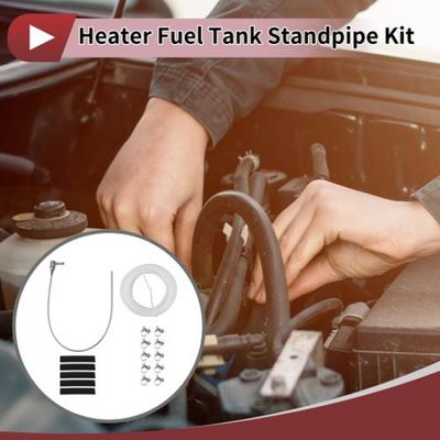 Heater Fuel Tank Standpipe Kit with 4M Oil Hose and 10PCS Clips