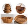 Handwoven Bread Fruit Vegetables Basket  Restaurant Serving Tabletop Display