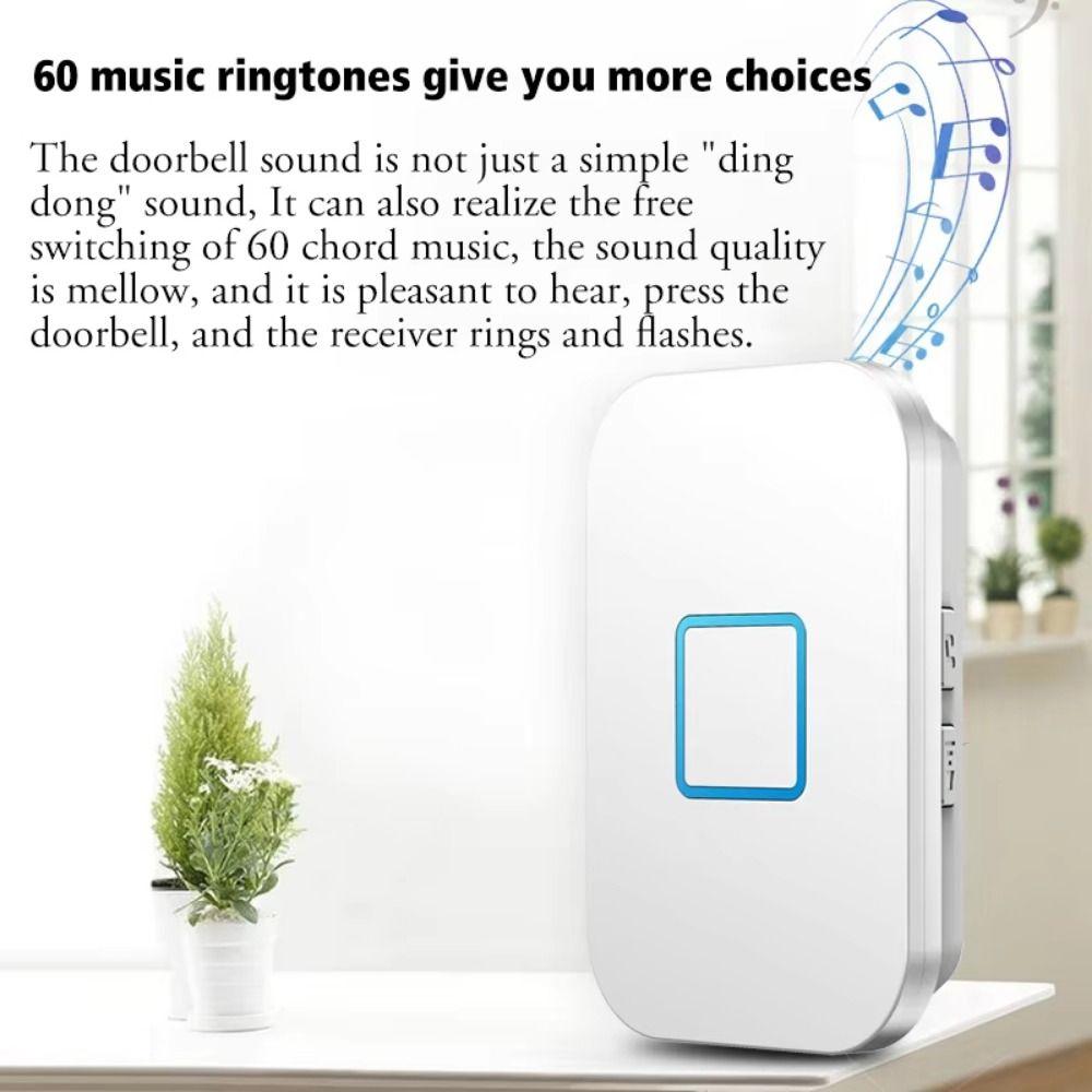 300M Range Wireless Doorbell Waterproof Door Chime Kit Welcome Doorbell  Remote Control