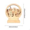 3D Wooden Christmas Tree Table Centerpiece Statue Decorative Reindeer Holiday Decor Desktop Ornament