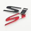 3D Metal Black Red Car Front Grille Emblem SI Logo Badge Side Fender Rear Trunk Sticker For Honda Civic Jazz Styling Accessories air256