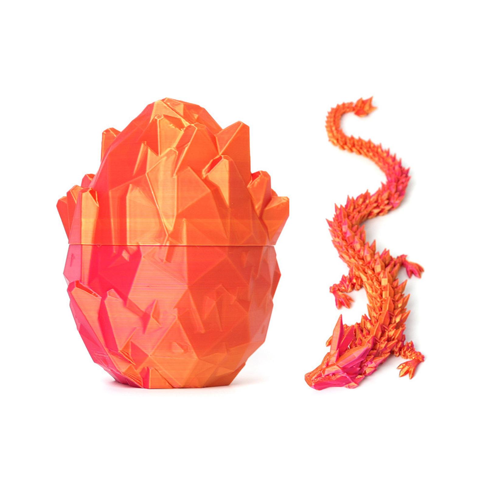 

Personalized Dragons Ornament Strange Egg Set Sturdy Crafts Decorative Model For Boy Girl Women Men помаранчевий