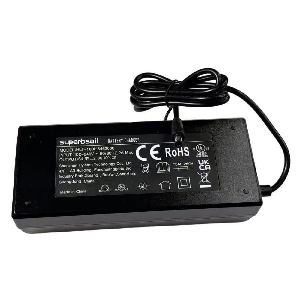 Original DC 5.5*2.1 CE Out Xi V8 Charger 54.6V 2A E Bike Parts Spare Parts Accessory for OUXI V8 Electric Bicycle