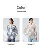 Ink Wash Silk Retro Print Shirt - Spring Slimming Henley Collar Cardigan Top