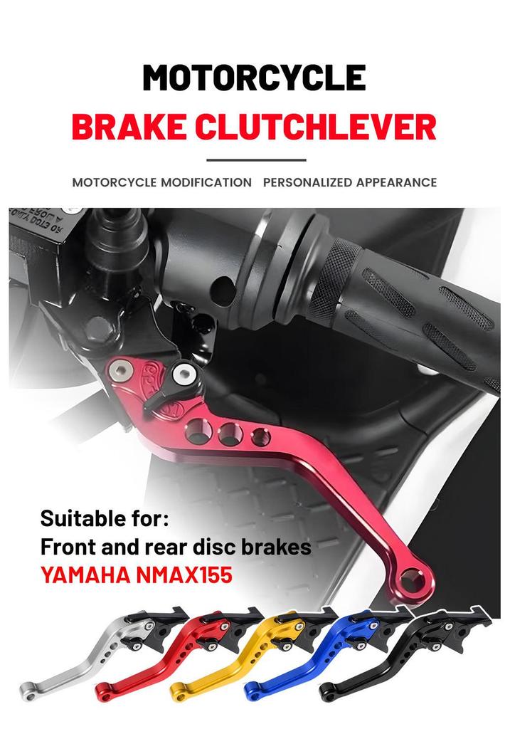 6-Speed Aluminum Motorcycle Clutch Lever with Bull Horn and Disc Brakes