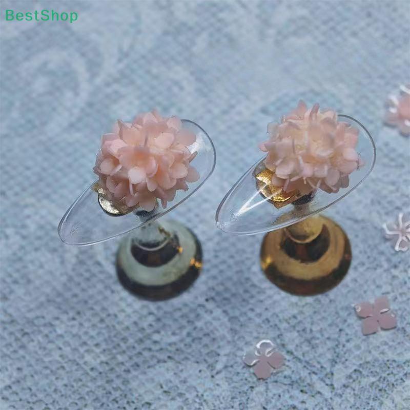 3D Silicone Nail Art Carving Mold Hydrangea Design Nail Art Decor Transparent Manicure Template