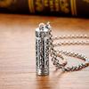 Vintage   High Quality Necklace Six-Character Mantra Can Open The Gawu Box Men'S Pendant Charm Banquet Jewelry