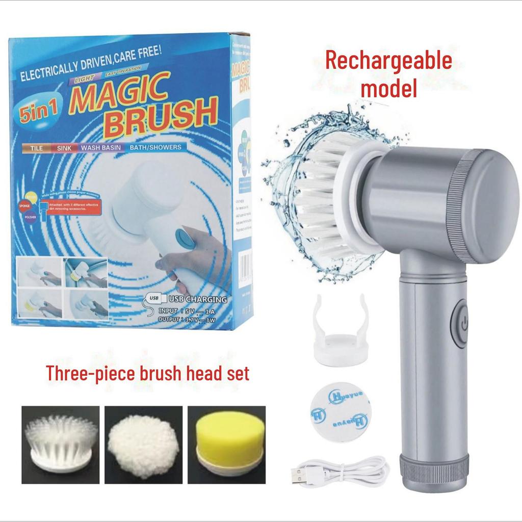 5-in-1 Multifunctional Electric Cleaning Brush for Kitchen and Bathroom