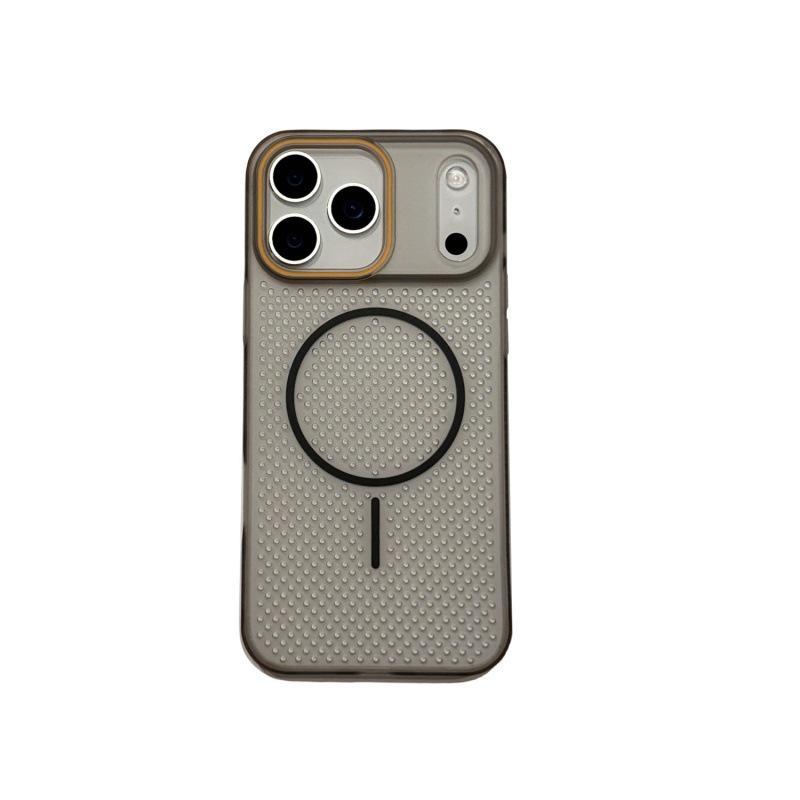 Color Block Mesh Magnetic Heat Dissipation Case for iPhone 17 Pro Max & 16 - Frosted, Skin Feel, Protective Cover