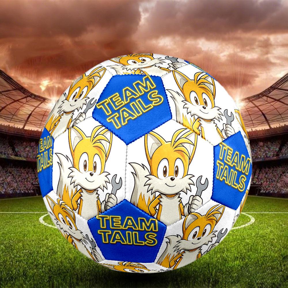 1pc Sonic the Hedgehog Soccer Ball Size 5 Indoor Soccer Ball Fashion Colorful Backyard Game - Great For Sports Fans Gift HE60