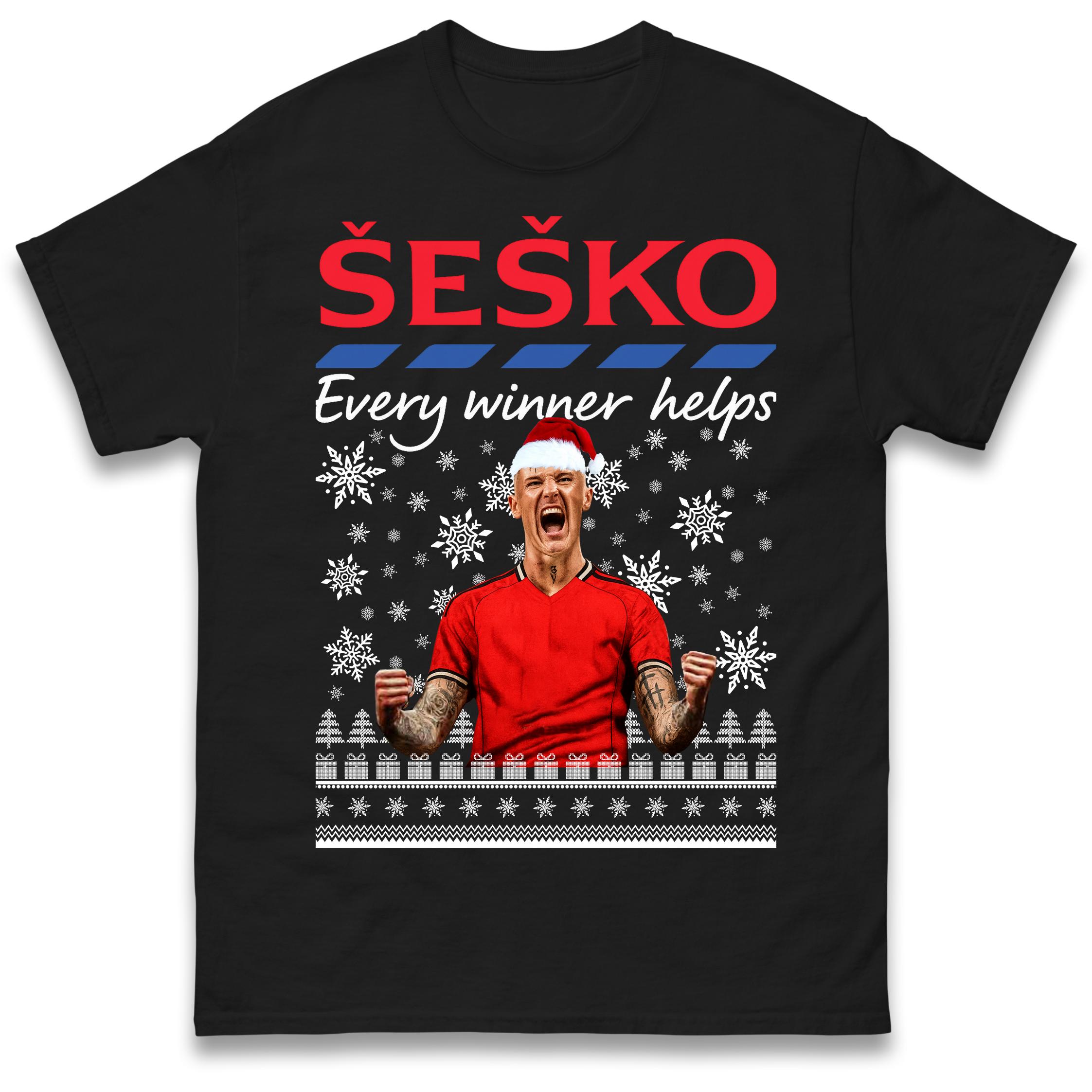 

Benjamin Sesko Every Winner Helps Christmas T Shirt Tshirt Mens Womens Unisex Tops Tees S