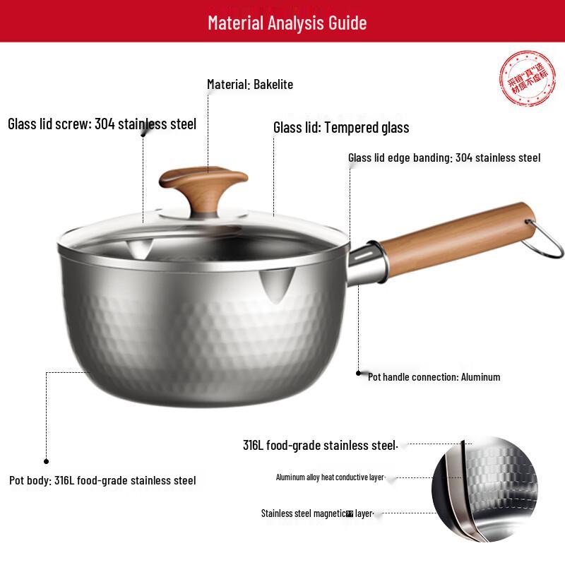 Kobach 316L Stainless Steel Yukihira Pot