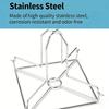 Roasting Grill Stand Stainless Steels Folding Beer Butt Chicken Holder for Turkey BBQ Tender Roaster Chicken Enduring
