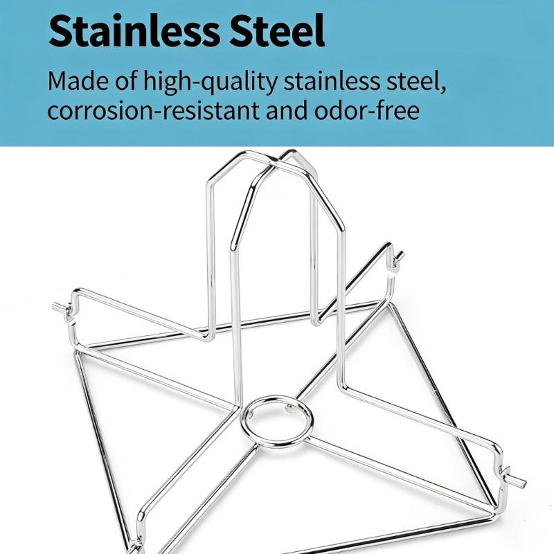 Roasting Grill Stand Stainless Steels Folding Beer Butt Chicken Holder for Turkey BBQ Tender Roaster Chicken Enduring