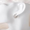 Trendy European Metal Round Earrings: Stylish, Versatile, High-Class Design for Men and Women