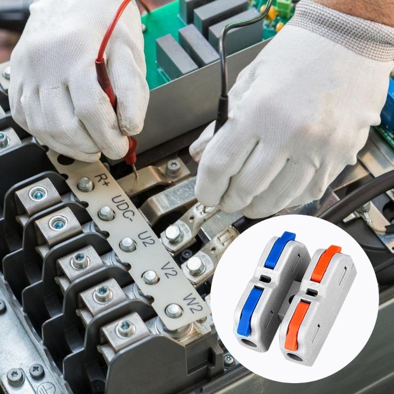 10Pieces Practical 2 Poles Cable Connectors for Efficient 12V Wiring Solution In Car and Trucks Easy Installion Designs