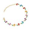 18k Gold Cherry Crystal Bracelet - Exquisite Light Luxury Stainless Steel Women's Jewelry