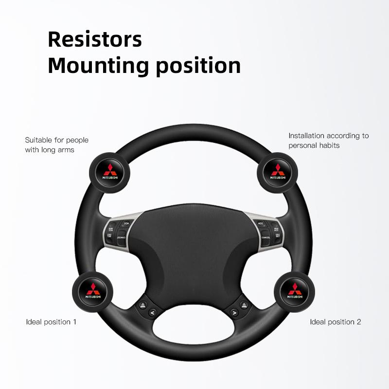 cykzsh1 360 Car Steering Wheel Booster Degree Rotation Steering Wheel Knob Ball For Mitsubishi Ralliart Outlander Jinxuan Lancer Galant