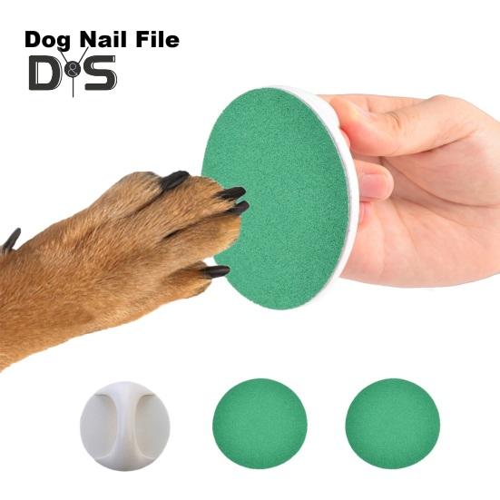 Sada pilníků na psí nehty pro bezstresovou péči o srst, ergonomický design, vyměnitelný matný papír, zastřihovač nehtů pro domácí mazlíčky, kočky, psy