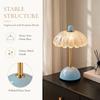Cream Style Desk Lamp Charging Ambient Night Light Atmosphere Bedside Lamp  Bedroom