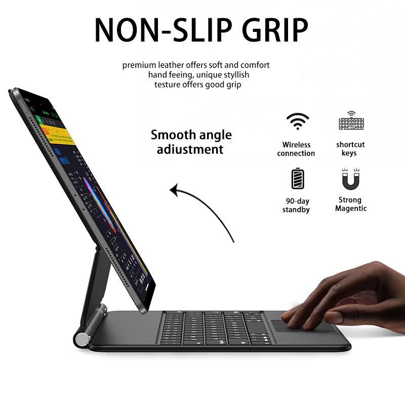 Apple Magic Keyboard Pro for iPad Air 4/5 and Pro 11, 12.9 Magnets, Wireless.