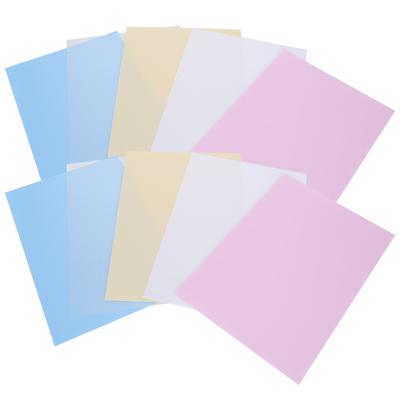 10 Stück Schrumpffolie Mattiert Hitzeschrumpfbar Buntstifte Handbemalt DIY Blatt