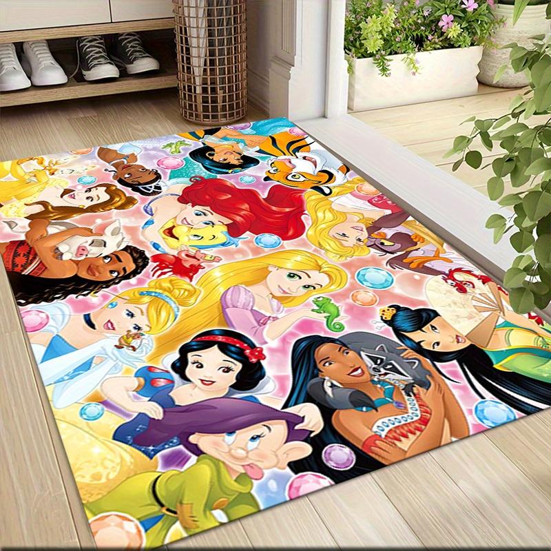 1pc Princess Collection Cartoon Carpet, 100% Polyester, Non-slip, Machine Washable, Waterproof, Outdoor Yard and Garden Decor 60cm by 90cm