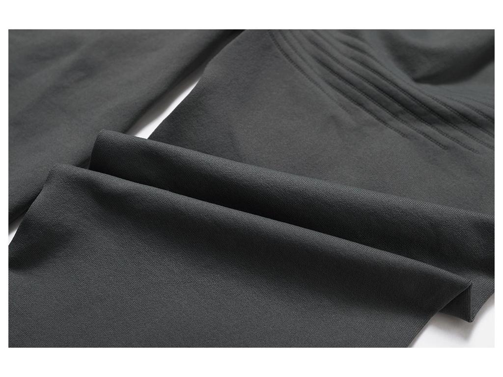 Europäische & Amerikanische High-Waist Po-Liftende Yogahose - Gerippter Bund Bauchkontrolle Fitness- & Laufleggings für Damen