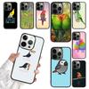 Parrot Bird Phone Case For iPhone 17 Air 14 13 12 16Pro Max 15 11 Plus Cover Shell Max Coque