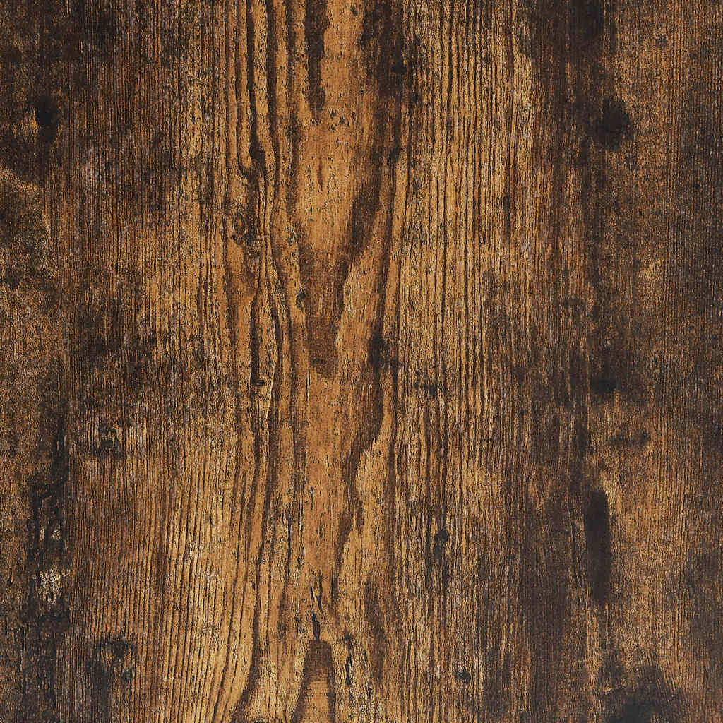 2 Piece Bathroom Furniture Set Smoked Oak Wood Based Material