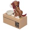 Piggy Bank Puppy Cute Animal Children Steal Money Dog Saving Coin Box White Spray Brown