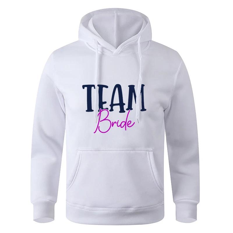 Autumn Fleece Pocket Printed Loose Hooded Drawstring Long - Sleeve Korean Fashion Sweatshirt with Drawstring Pocket Hoodie