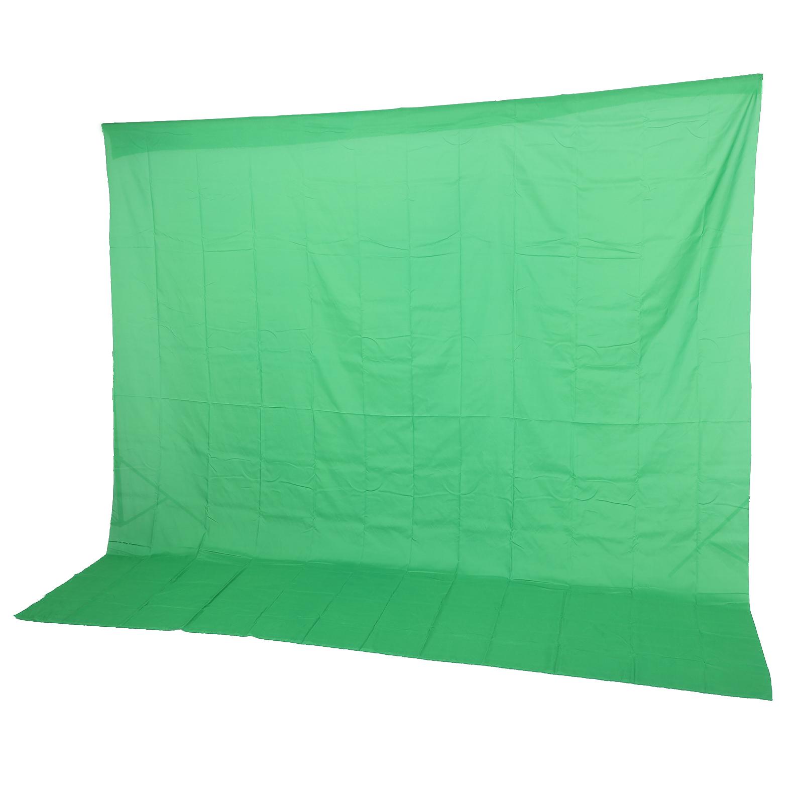 

3x3m Green Screen Backdrop Non Reflective Green Screen Background Cloth for Video Photographic Studio Streaming