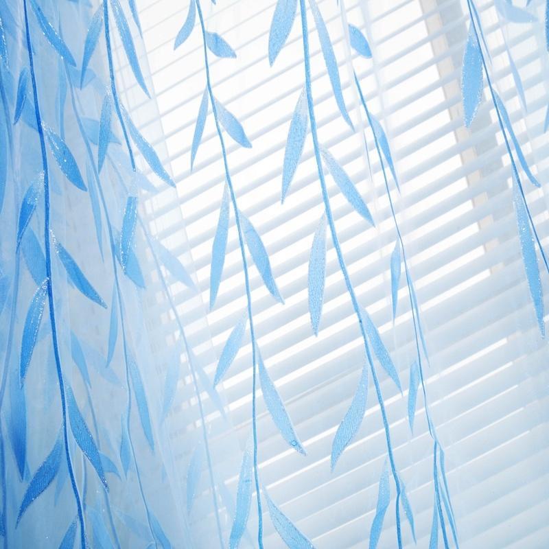 

Красивый сладкий стиль ивы окна приземления окна пряжа шторы украшения дома синий