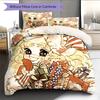Anime Pattern Bedding Quilt Set Quilt Cover Pillowcase Home Decoration Birthday Gift (1 * duvet cover + 2 * pillowcase, without core)