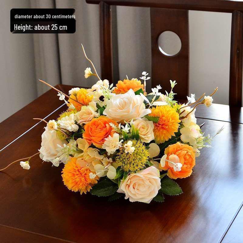 Japanese-Style Floral Art Dining and Bedside Table Arrangement