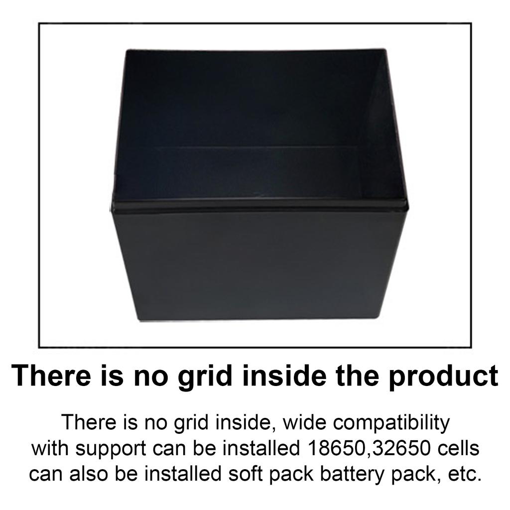 12V 24Ah 18650 Battery Holder with Easy Carry Handle and Superior Insulation Portable Empty Container