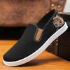 Summer Men's Cloth Shoes Trend Breathable One-pedal Men's Casual Shoes Versatile Fashion Lightweight High-end Soft-soled Dad Shoes