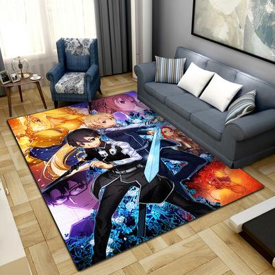 Sword Art Online Rug Carpet Large Area Rug Non Slip Washable Floor Mat Gamer Room Bedroom Home Decor 87