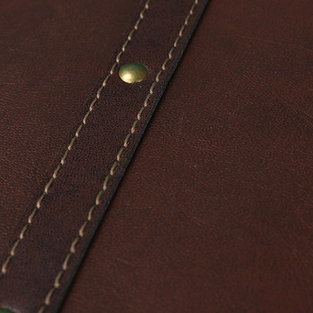 Träväska i trä och läder i vintagestil för hem- eller resebruk, fotorekvisita, dekorativ låda, samlarförvaringsfodral