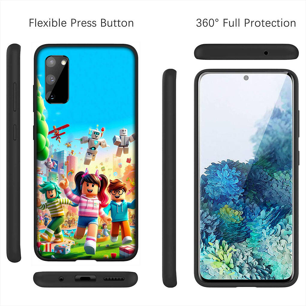 For Motorola Moto Edge 70 60 50 G54 G24 G15 G86 Samsung Galaxy S25 iPhone 17 16 15 Xiaomi Redmi Note 14 13 Pro Max Phone Case Cartoon R-Robloxs Cover