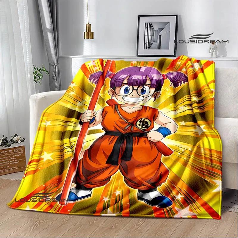 Doctor Slump Cartoon Printed Blankets Flange Warm Blanket Soft and Comfortable Blanket Picnic Blankets Bed Linings Birthday Gift
