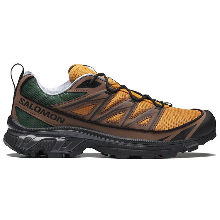 Salomon XT-6 Trendy Versatile Mesh Slip-Resistant Durable Lightweight Low-Top Casual Running Shoes Unisex sneaker Yellow Brown Green 417053