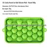 Disponibile Vassoio per Cubetti di Ghiaccio Sferici in Silicone a 25 Scomparti con Coperchio, Stampo Rotondo Facile da Sformare per Infusioni di Frutta