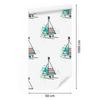 Minimalist sailboat wallpaper for living room and bedroom 50x1000